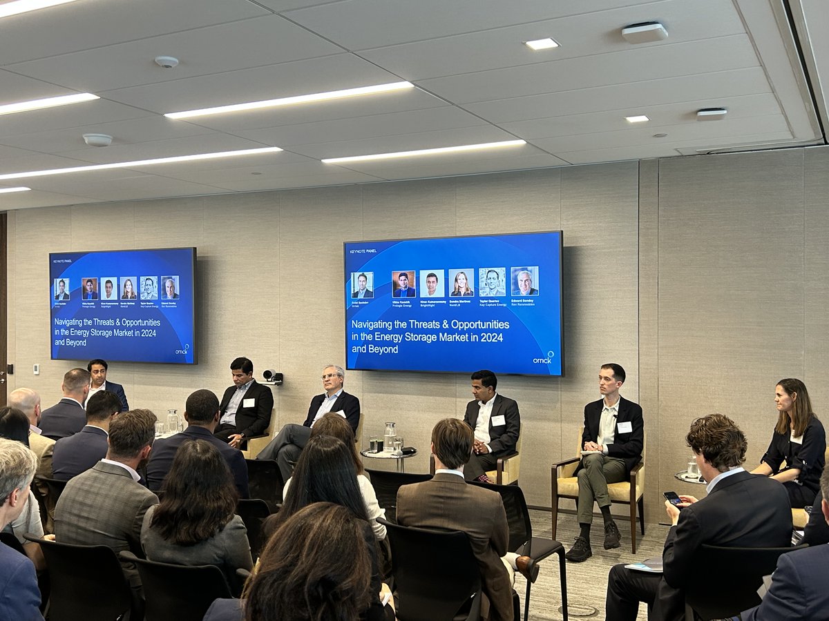 We were pleased to host Voltility’s US Energy Storage Market Outlook conference in Orrick’s Houston office last week. Learn more about market opportunities and challenges in the new Orrick Energy Storage Update 2024. orrick.com/en/Insights/20…