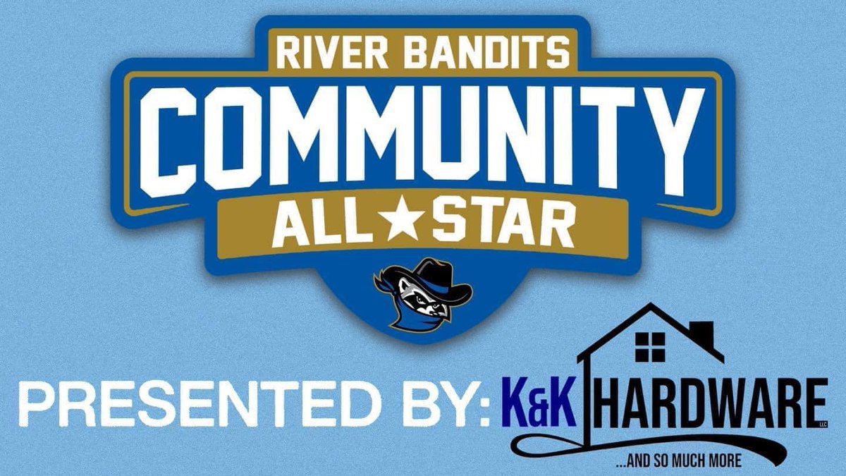 We’re celebrating the all-stars in our community! 🌟 Know someone who’s making the Quad Cities a better place? Nominate them to be recognized at a game! Simply submit their name & why they deserve to be a River Bandits Community All-Star to dan@riverbandits.com #BanditTogether