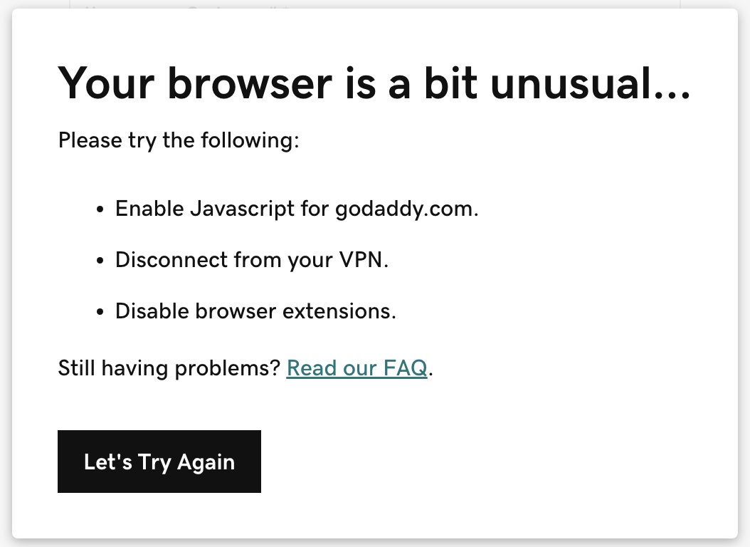 Explain to me like I am 5 why the internet is broken. I am trying to login into GoDaddy with Brave Browser but basic forms no longer work when you block tracking? JavaScript is enabled too.