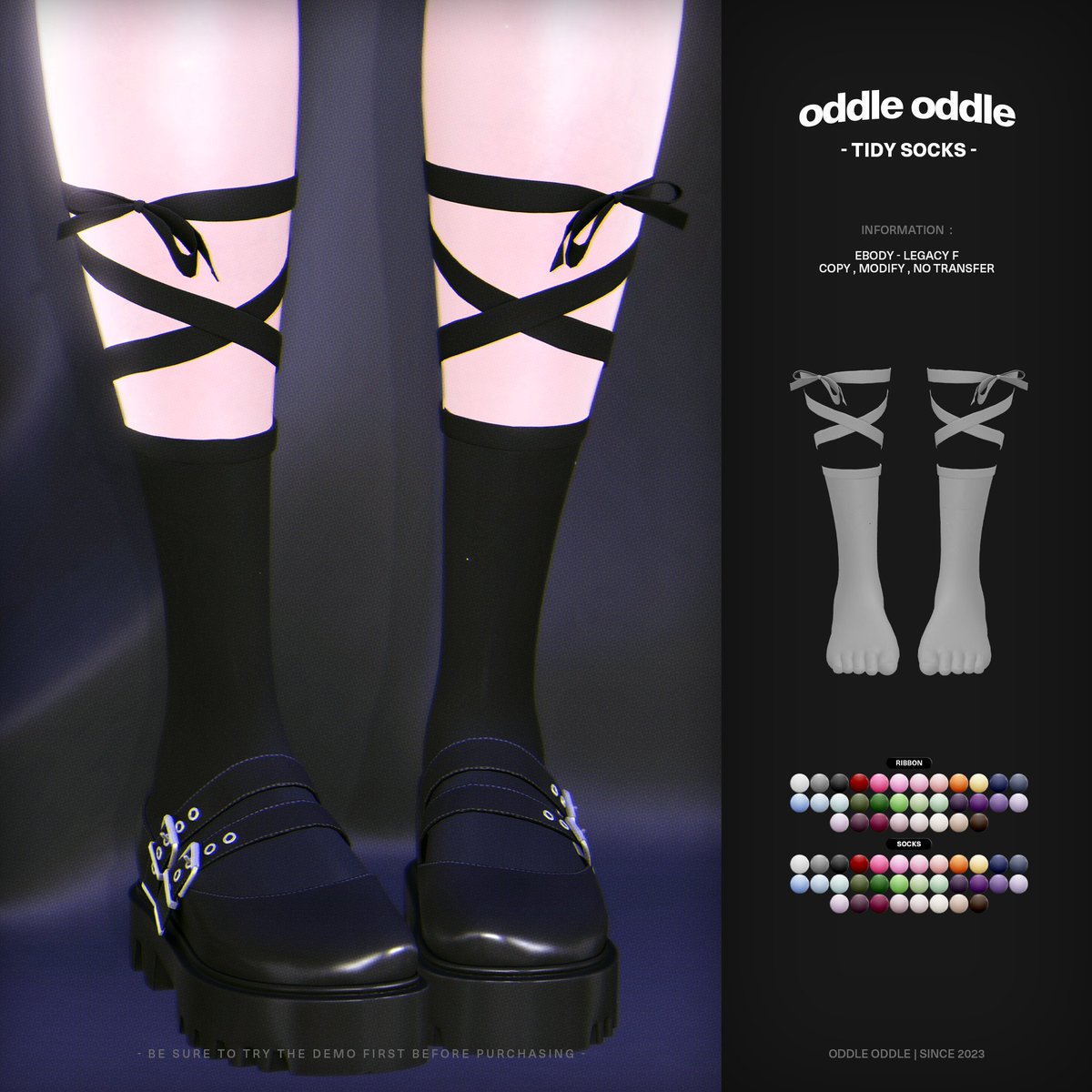 oddle oddle. tidy socks

• lm : maps.secondlife.com/secondlife/LEV…
• more info : flic.kr/p/2pNhEwR