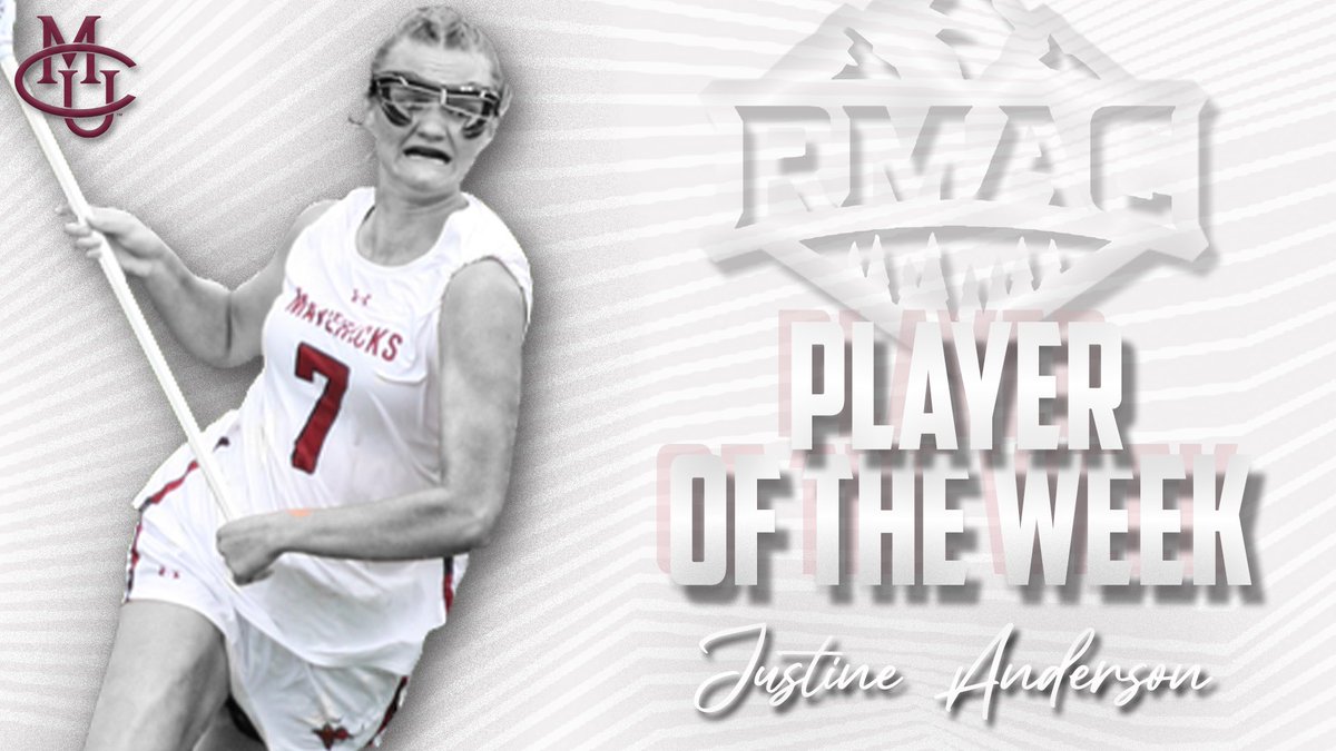 For the second time in three weeks, Justine Anderson is the RMAC women’s lacrosse Offensive Player of the Week🤘

#MavUp // #RumbleMavs