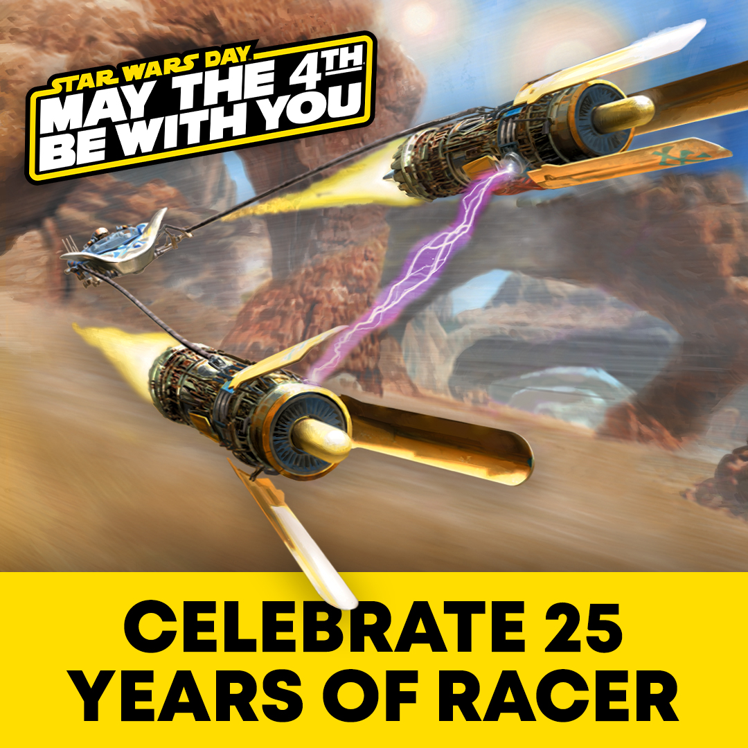 🥳Happy 25th Anniversary to Star Wars Episode I Racer! Snag it for 50% off on Xbox or PlayStation! 🎂 Xbox: loom.ly/aEi48dI PlayStation: loom.ly/B5SRqjE