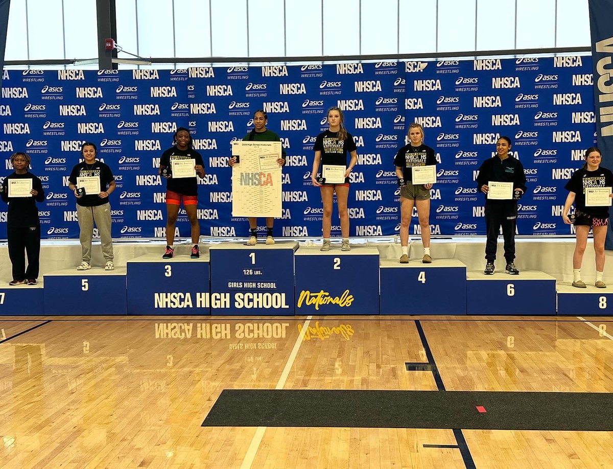 KFHS student, Ariyanah Parson, placed 3rd in the nation at the 35th Annual NHSCA High School Nationals Tournament in Women’s Wrestling, and is officially a National High School All-American. She is the first female placer at the NHSCA at KFHS and in the City of Suffolk!