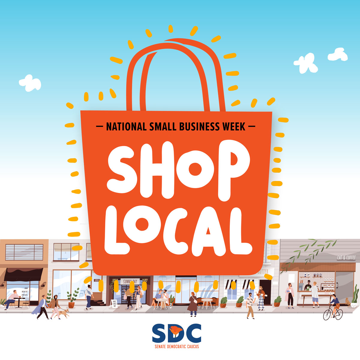 April 28 kicked off National Small Business Week - a week dedicated to acknowledging the contributions of entrepreneurs and small business owners. This week, shop small and help give back to your community. #CASenateDems