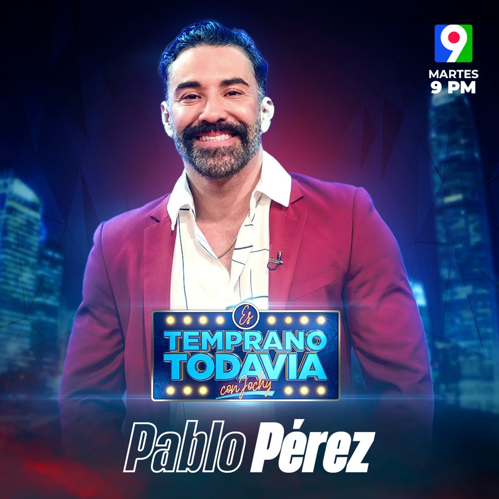 Hoy nos visita el talentoso @pabloperez07 👏🏻🤩

#EsTempranoTodavia #ETT
#NuevaTemporada
⏰9PM
🖥️ @colorvisionc9