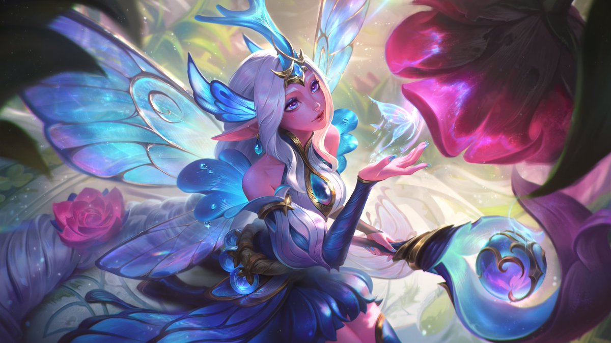 i loveeee her long hair captured on this splash! Overall the art is so gorgeous, so sweet 🥹

I like her with this shade of pink! I think on the model its a bit too saturated but on the splashart it's perfect :3