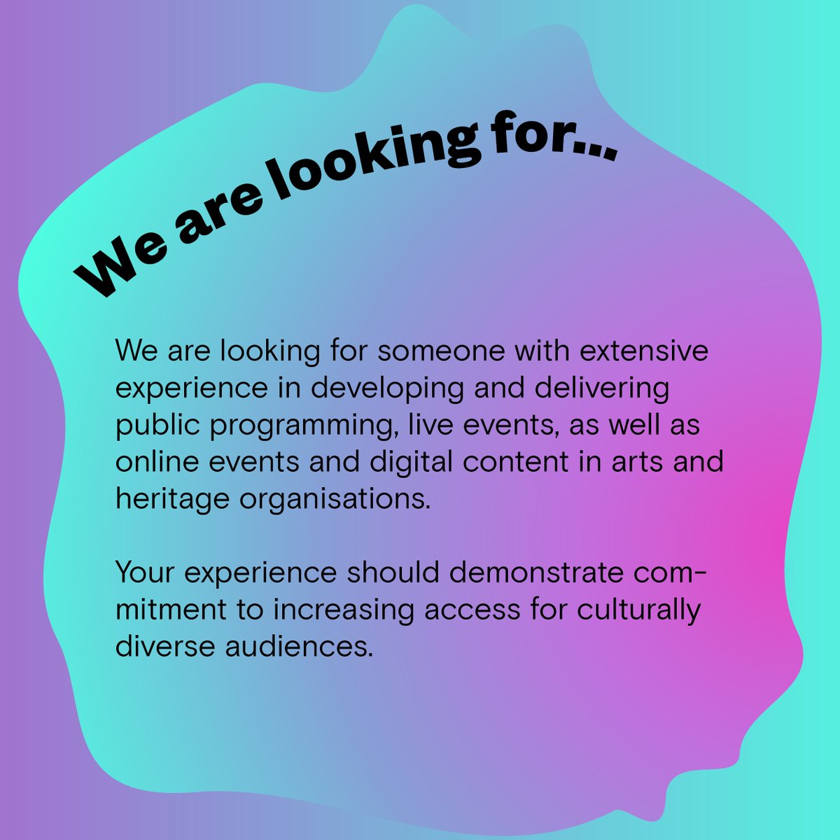 WE ARE HIRING! Curator of Public Programmes Join us to develop and deliver an exciting, disruptive, engaging and inclusive programme of in-person and online events across 2023-25! APPLY NOW AT cultureand.org/we-are-hiring/ #Arts #Hiring #ArtJobs #Heritage #Cultureand #stokeontrent