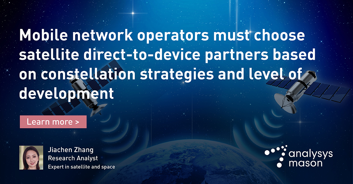 Satellite direct-to-device (D2D) service revenue will approach USD48.6 billion by 2032.

Mobile network operators (MNOs) that provide satellite D2D services to previously unconnected populations can capture a share of this highly lucrative market: bit.ly/4b9vz2f