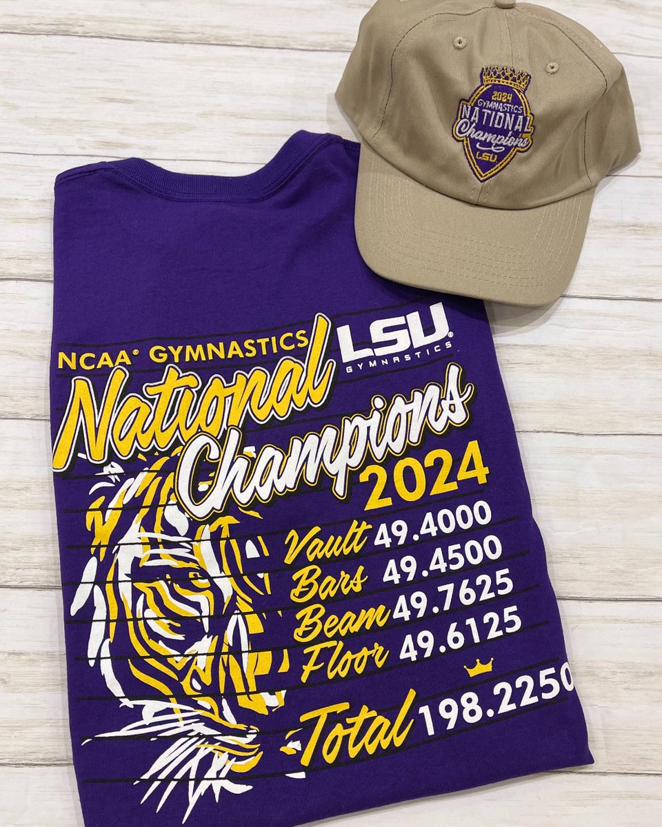 ⭐️ RESTOCKED ⭐️ Our LSU Gymnastics Score Tee is back in stock in-store and online! alumnihall.com/lsu-tigers
