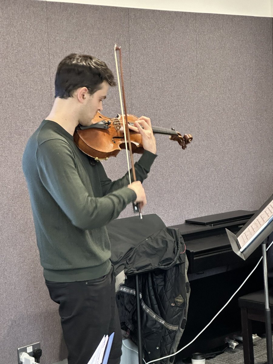 First day of rehearsals for @RCStweets Plug Festival. Some GREAT music already, looking forward to Friday’s concert. 🎟️ rcs.ac.uk/whats-on/plug-…