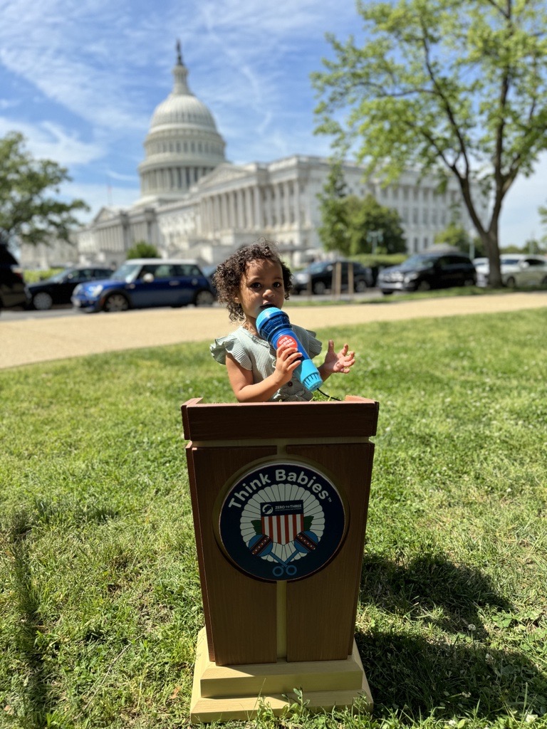 We're making some noise today! We're here right now on Capitol Hill telling Congress that they must make babies, toddlers and their families a national priority. #StrollingThunder