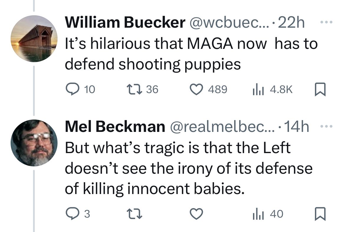 In our defense, those babies were attacking and killing livestock.