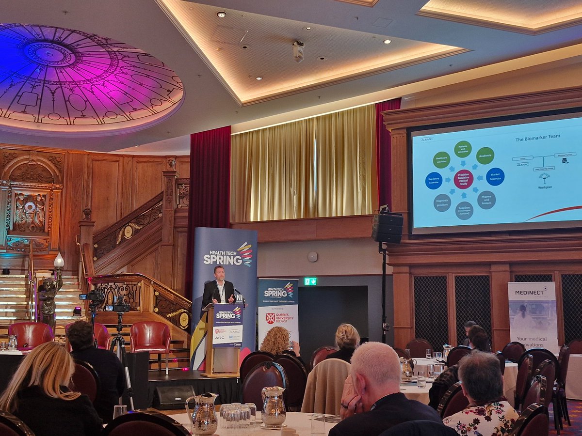Precision medicine- is it all about the data? Hearing from diagnostic expert Prof. Richard Kennedy @AlmacGroup at #HTS2024 on the @MATRIX_NI Life & Health Sciences report just launched today! @hiranihealth #PrecisionMedicine #HealthData