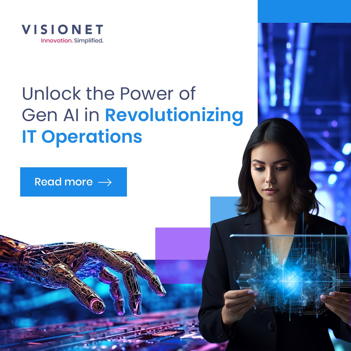 Empowering IT, Gen AI innovates ops. Optimize infrastructure, elevate UX, conquer complexity. Your ultimate game-changing ally awaits.
Read blog to know more: hubs.li/Q02vyM_s0

#GenAI #Innovation #TechnologyManagement #InfrastructureOptimization