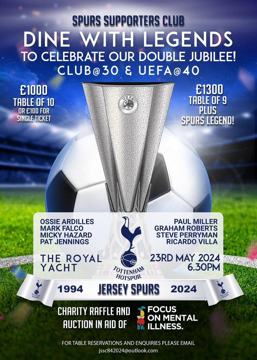 Calling all Jersey Spurs fans! Email jssc842024@outlook.com to book your space