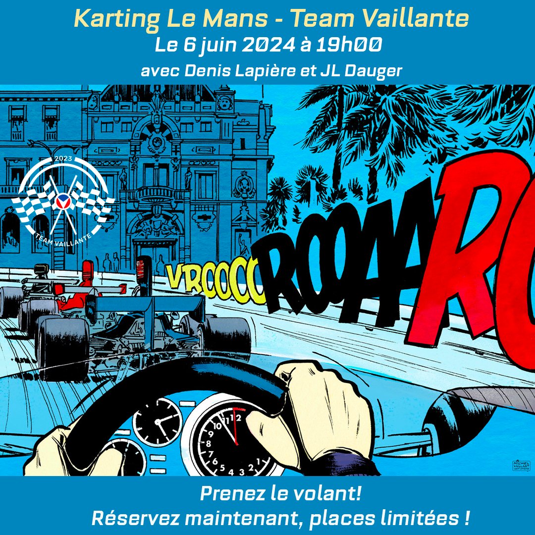 🏎️ Retour sur la super journée de karting de la #TeamVaillante le 13 avril ! Compétition intense et beaucoup de sourires. Merci à tous ! 🎉 Manqué l'événement ? Rejoignez-nous le 6 juin, 19h, au Mans. Seulement 48 places disponibles ! Réservez ici : lydia-app.com/pots?id=99549-…