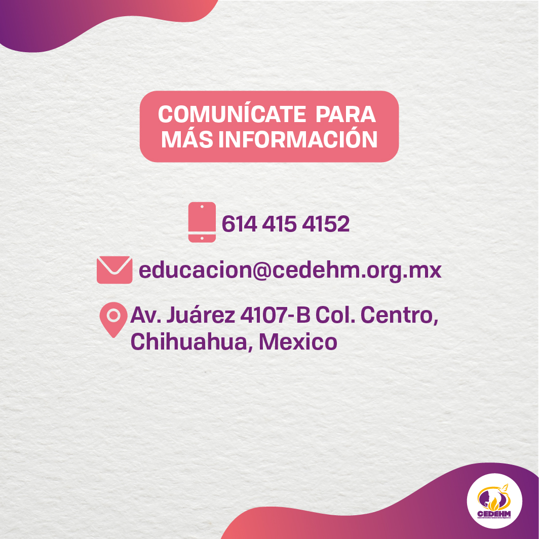 La igualdad laboral y no discriminación son muy importantes para nosotras, por ello te ofrecemos esta capacitación en la Norma Oficial Mexicana 024.💡⚙️🏭👩‍🔧💜 Pide más información al: ☎️ 6144154154 📧 educacion@cedehm.org.mx #IgualdadLaboral #NOM024 #Capacitate #empresas