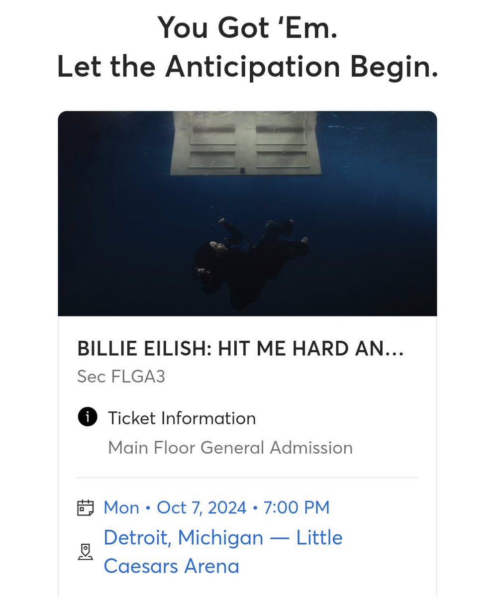 Thank you @billieeilish for the EASIEST on sale I've dealt with in forever?