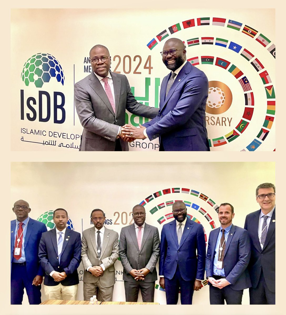 On the sidelines of the @IsDB_Group Annual Meeting, I had a great privilege of meeting the Bank’s Director General for Global Practices and Partnerships my brother Dr Issa Faye and his team. I took the opportunity to extend our warm congratulations to the Bank on its historic…