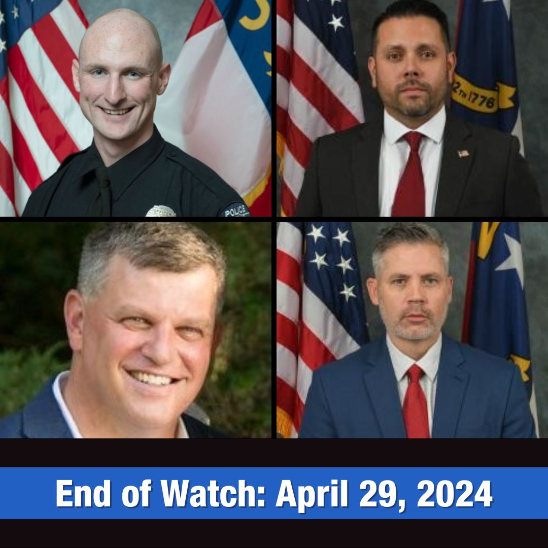 Officials identified the four officers who were killed during a shootout in east Charlotte. CMPD Officer Joshua Eyer Deputy U.S. Marshal Thomas Weeks U.S. Marshals Task Force Officer Sam Poloche U.S. Marshals Task Force Officer Alden Elliott