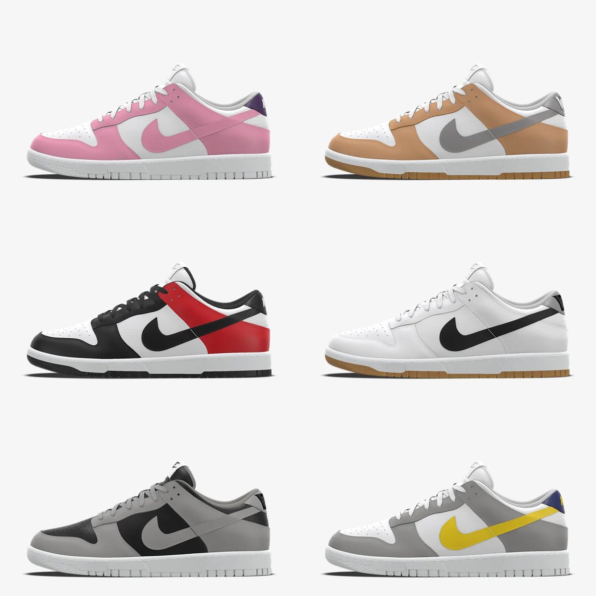 Nike Dunk Low "By You" 
Customize your own colorway

BUY HERE: bit.ly/3DKyRu6