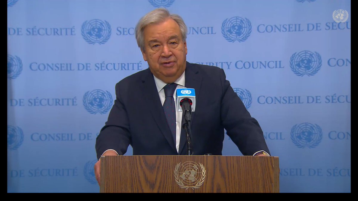 #Gaza: 'the @UN is totally committed to supporting a pathway to peace, based on an end to the occupation and the establishment of a fully independent, democratic, viable, contiguous, and sovereign Palestinian State, with Gaza as an integral part' - UN chief @antonioguterres