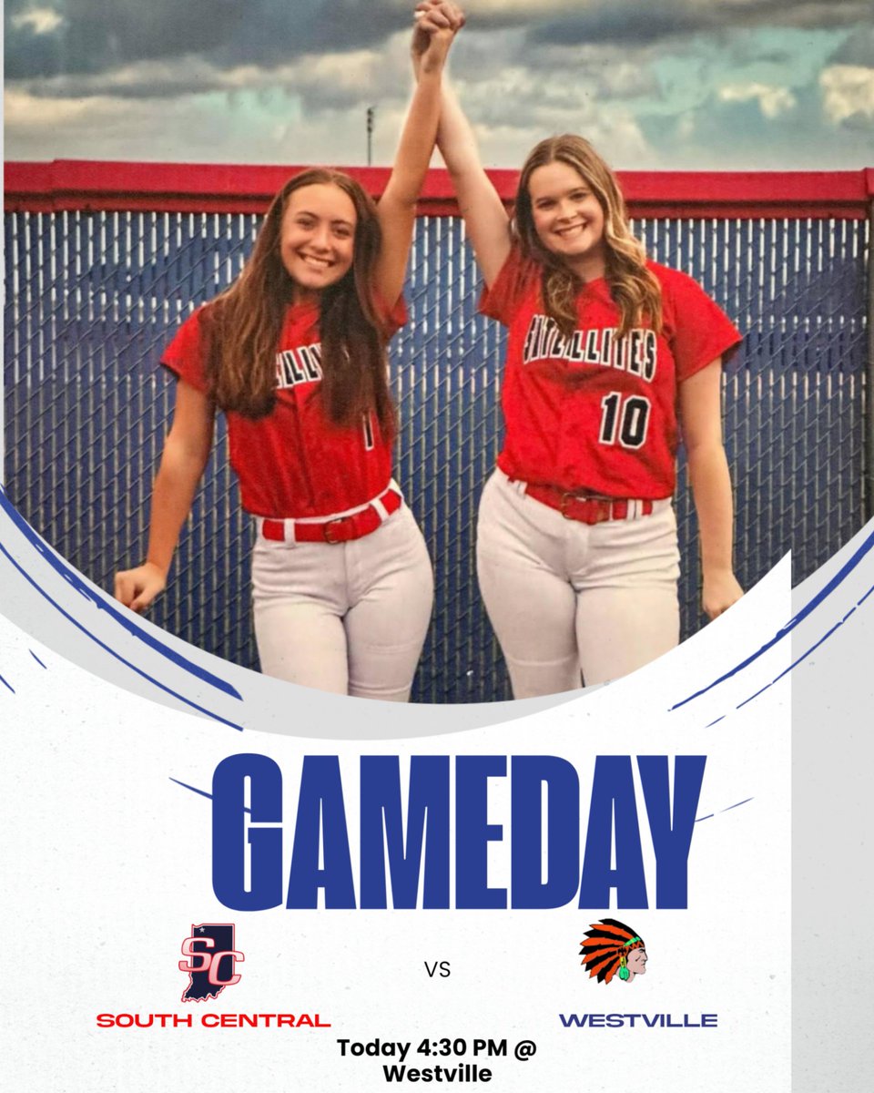 SouthCentralAD's tweet photo. Varsity softball will be playing at Westville this evening beginning at 4:30 PM. https://t.co/lpDMRoLUQ7