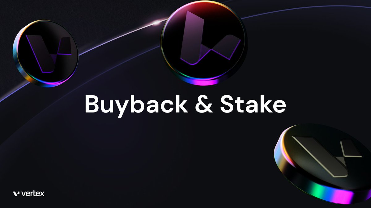 1/ Buyback & Stake Program

Moving forward, a portion of retained protocol revenue (e.g., trading fees) by Vertex will be deployed via the Protocol Treasury in an ongoing Buyback & Stake program for the VRTX token (VRTX).

docs.vertexprotocol.com/community-and-…

🧵 ⤵️