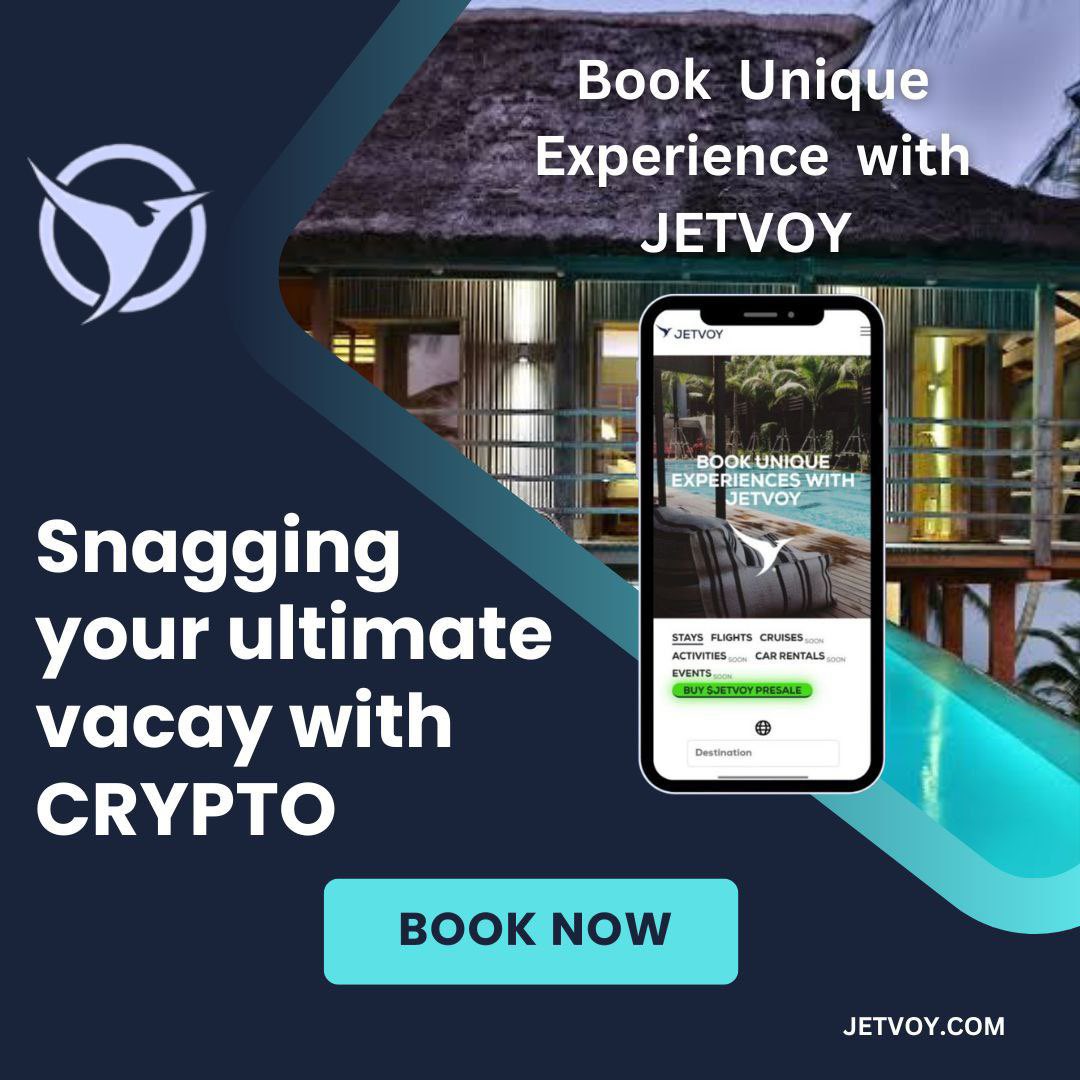 @JakeGagain 🌐✈️🧳Now in presale  on Jetvoy.com | jetvoy.io 
#JETVOY #Presale #Crypto