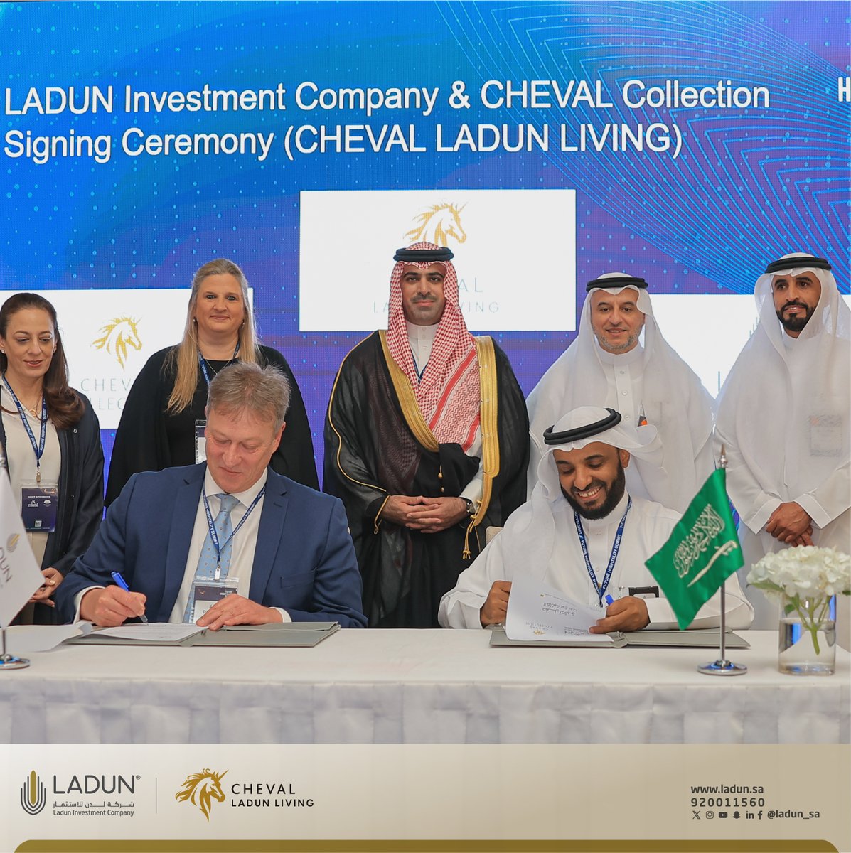 Cheval_Global's tweet image. We are excited to share that we are expanding into Saudi Arabia, in partnership with Ladun Investment Company. Cheval Ladun Living, Riyadh will join our two properties in the UAE: Cheval Maison – The Palm and Cheval Maison – Expo City.

#ChevalCollection #SaudiArabia #Riyadh