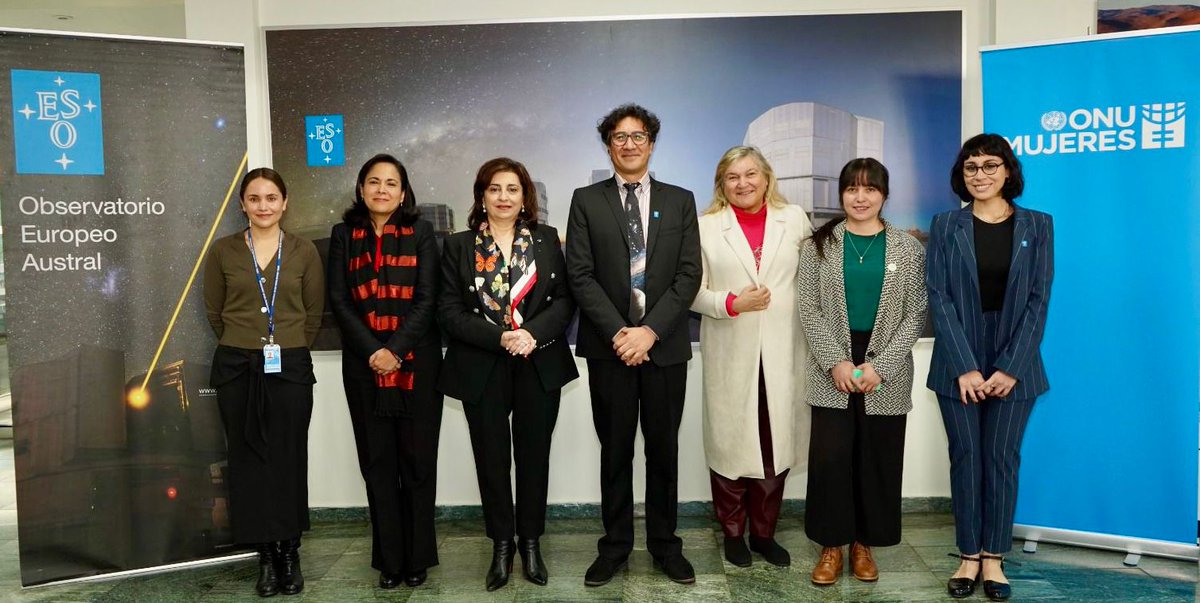 When women are scientists and engineers, not even the sky is the limit. A pleasure to begin my country visit to #Chile at @ESO_Chile! Together we are working with young women to reach for the stars and pioneer new frontiers in #STEM.