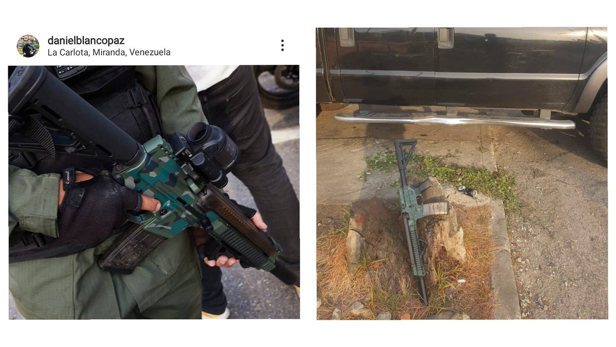 Armas de la historia de Venezuela: el Five Seven de la foto fue usado por una facción de la Guardia Nacional que se rebeló hace cinco años. Tuvo vida en el Topochazo de la Carlota y la Operación Gedeón antes de ser incautado.