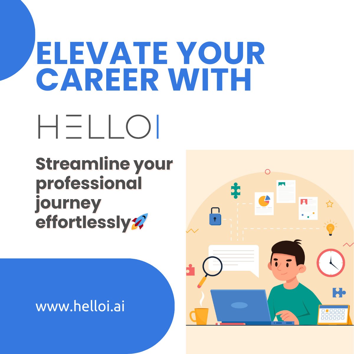 Elevate your career effortlessly with Hello I! 🚀
Our AI-powered platform streamlines profile updates, ensuring your skills shine. ⭐
Don't fall behind, embrace the future of career advancement now 👉 helloi.ai
#helloi #CareerDevelopment #ProfessionalGrowth