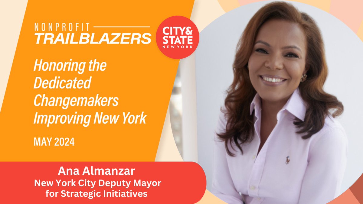 Join us on May 22nd as we celebrate New York’s Nonprofit Trailblazers at a special event featuring keynote remarks by @AnaJAlmanzar! Find out more here: bit.ly/3Pgp05J