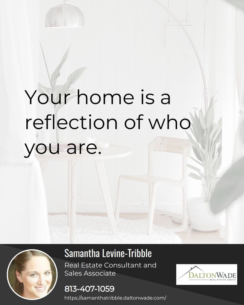 Your home mirrors your personality, from design to structure. Cherish it and give it the extra love it deserves. Let it reflect you! 🏡✨ 

#tamparealestate #tamparealtor #tampabayrays #buccaneers #tampabay #tampalife #floridalife #realestatelife #luxuryrealtor #luxuryrealestate