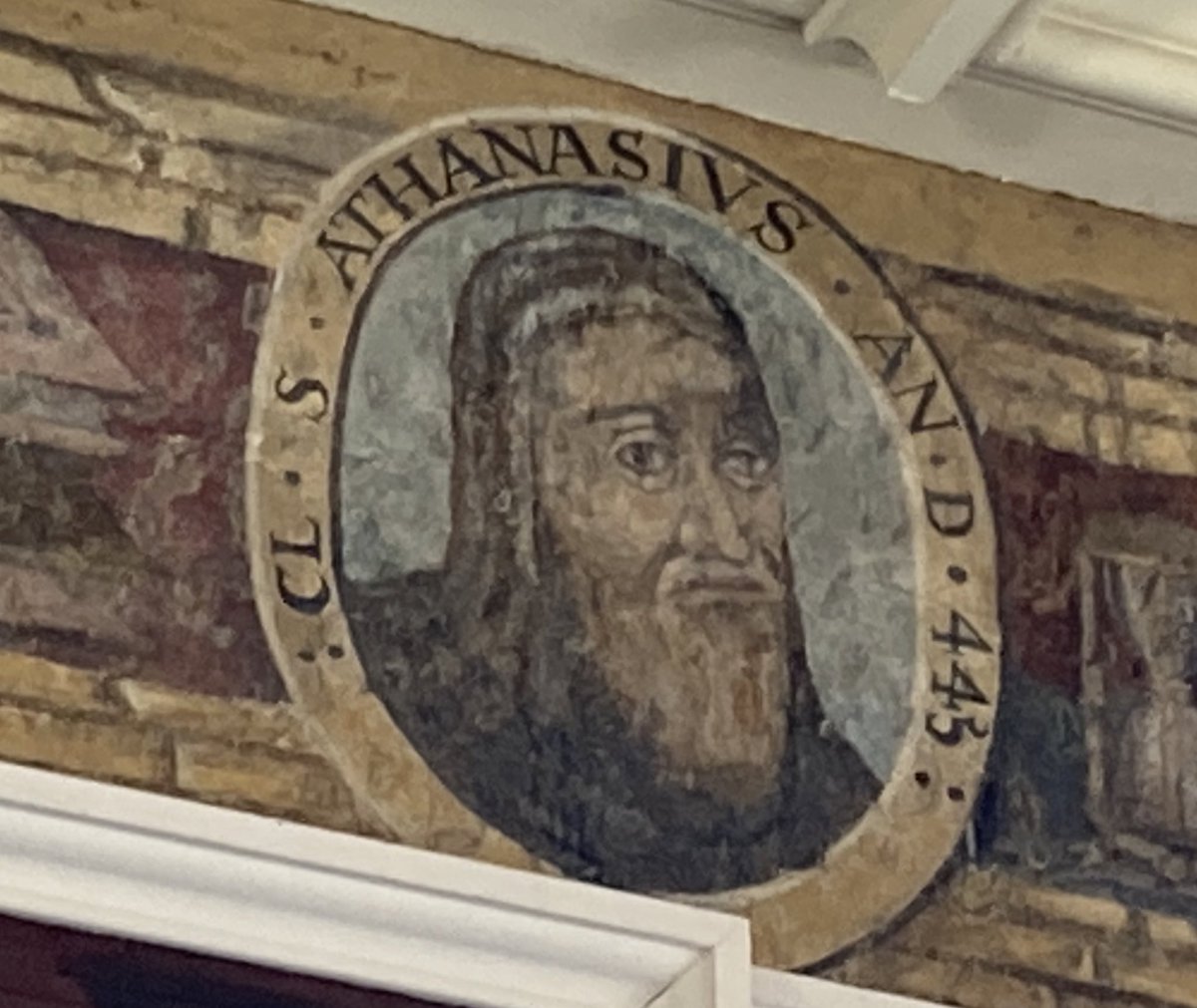 I always thought of the Lower Bodleian Reading Room as the best place to do work on Late Antiquity in Oxford—among the old patristic books, where Peter Brown once studied. But I’m very pleased to discover these 17th c. portraits of late antique greats in the Upper Reading Room!
