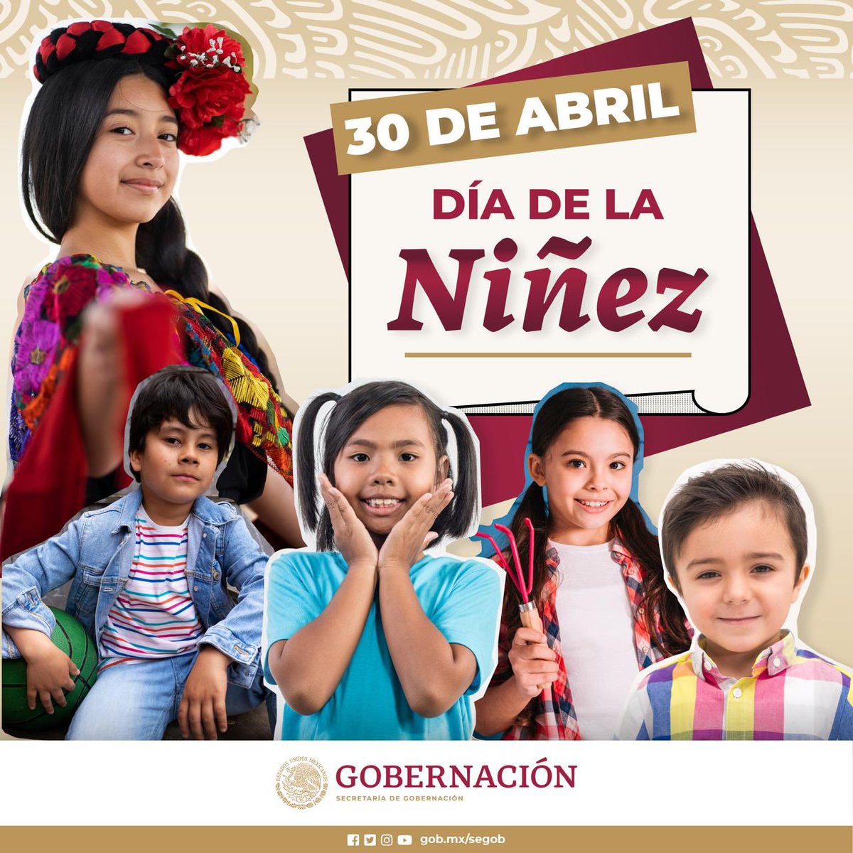 Este #DíaDeLaNiñez, desde la @SEGOB_mx, a través de la Subsecretaría de Derechos Humanos, Población y Migración y @SIPINNA_Mx recordemos siempre que los derechos de #NNA son fundamentales. Es responsabilidad de todas y todos hacerlos valer y garantizar un mundo donde crezcan…