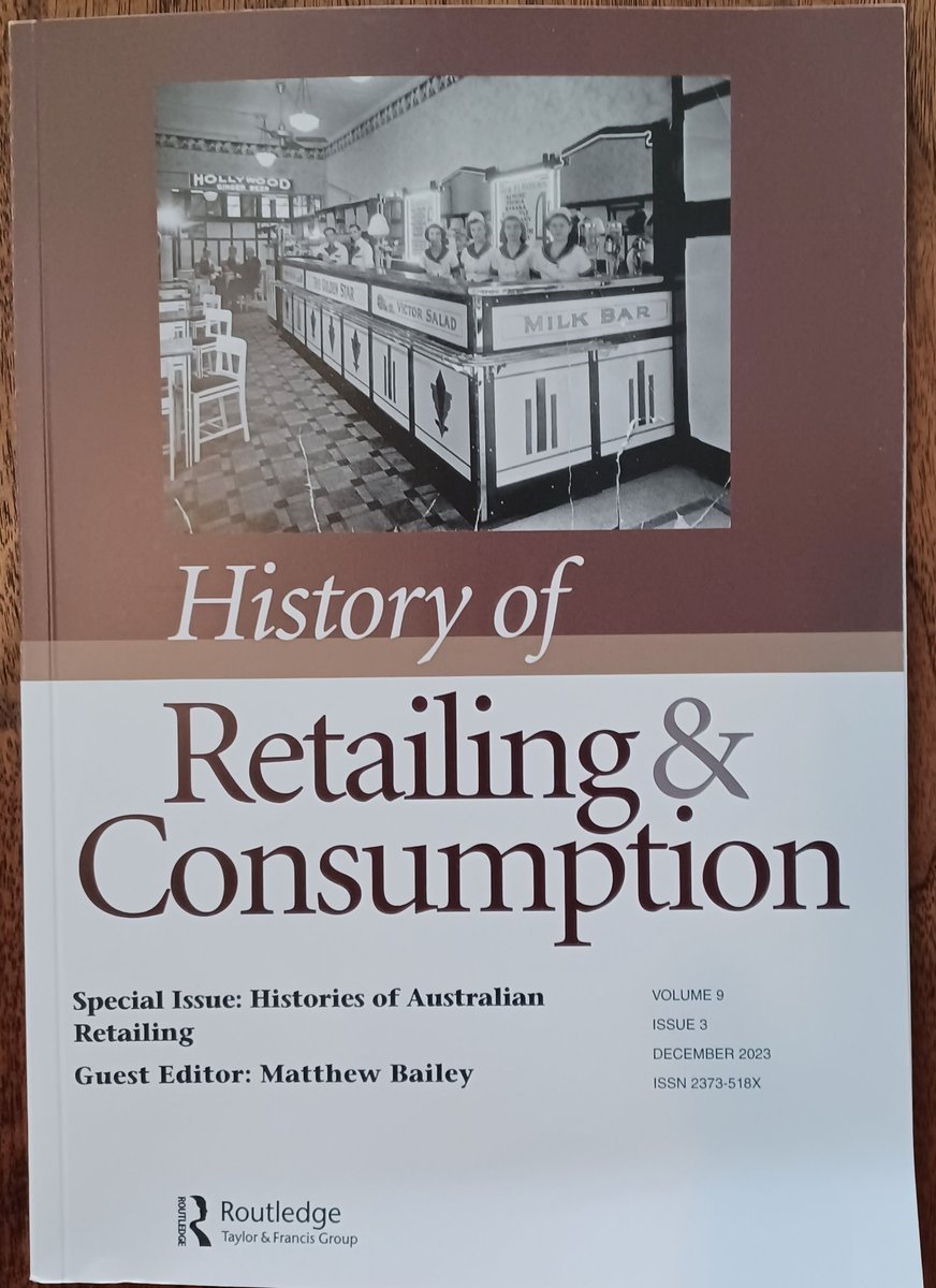 Our new special issue is in print: Histories of Australian Retailing.
