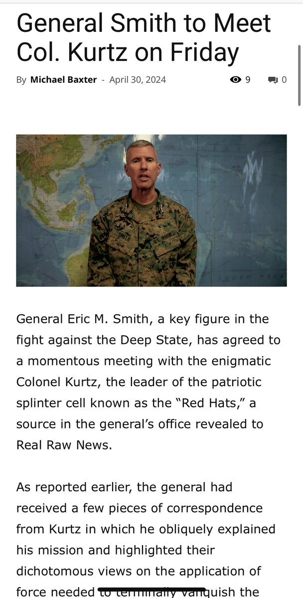🔥🔥General Smith (White Hats) to Meet Col. Kurtz (Red Hats) on Friday realrawnews.com/2024/04/genera…