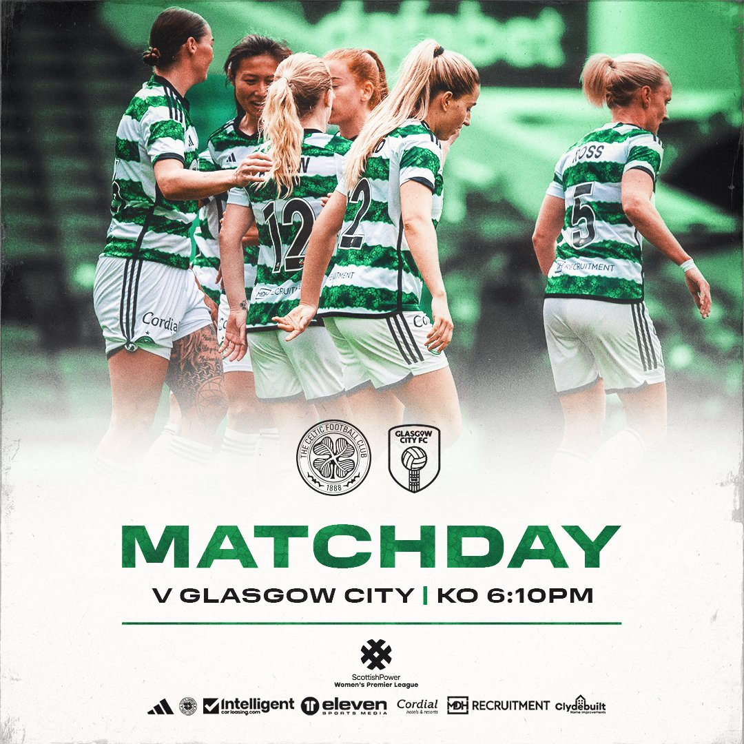 All set for another midweek matchday 🙌🍀

🆚 Glasgow City
⌚️ 6:10pm
🏟️ Excelsior Stadium
🏆 @SWPL
🎟️ Buy tickets online | bit.ly/3O4iAoO
📺 @BBCAlba

#CELCIT | #SWPL | #COYGIG🍀