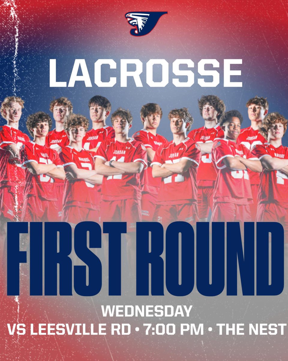 Men’s Lacrosse is kicking things off in the playoffs tomorrow at home vs. Leesville Road!