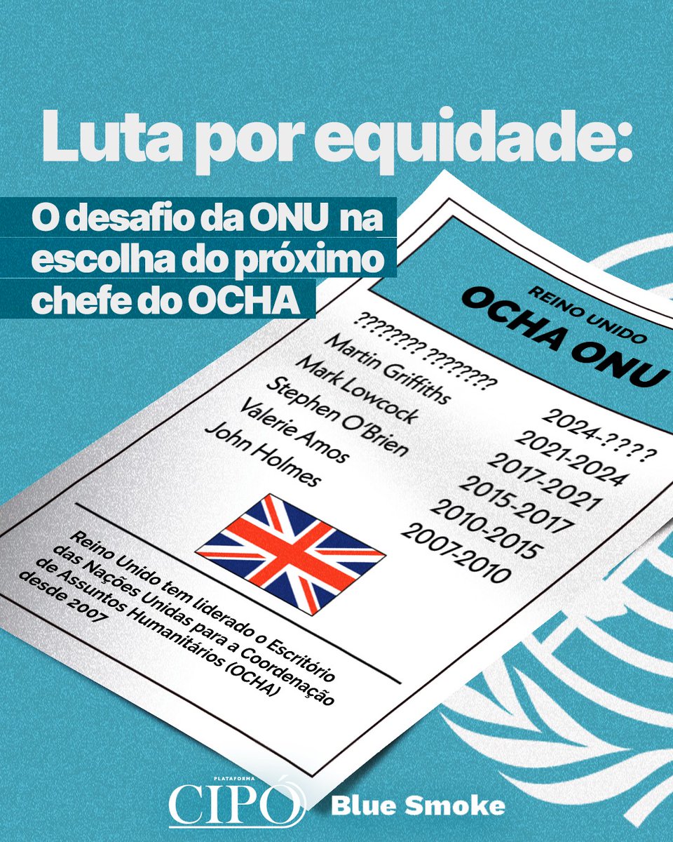 A busca pelo próximo chefe do Escritório das Nações Unidas para a Coordenação de Assuntos Humanitários (OCHA) está em andamento. A pessoa escolhida substituirá Martin Griffiths, britânico que anunciou sua decisão de deixar o posto no final de junho, em virtude de problemas de…