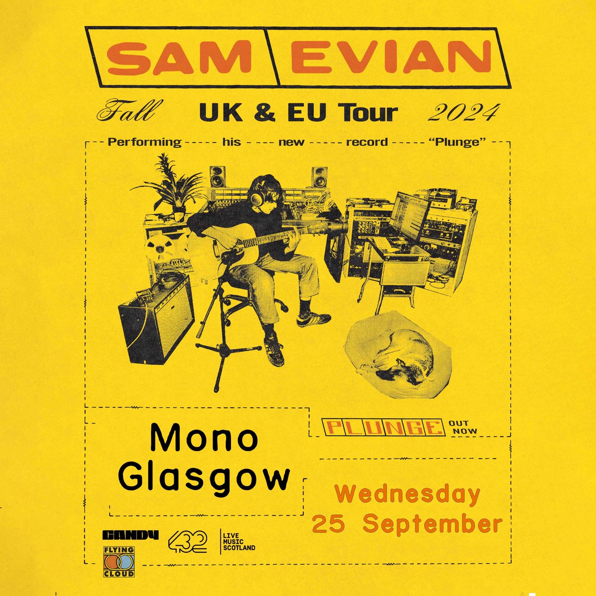 ON SALE NOW!! NY multi-instrumentalist and purveyor of premium vintage rock smoothness @sam3vian returns to Scotland with new album Plunge, performing at @Monoglasgow on Wed 25 Sep ✨ Tickets on sale NOW! 🎟️bit.ly/3xRwO7U