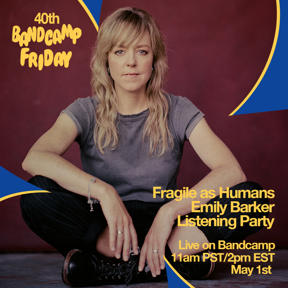 Dear all, Just a reminder that I'm hosting my 'Fragile as Humans' online listening party on Wednesday 1st May via @Bandcamp You can sign up here: emilybarker.bandcamp.com/merch/bcfriday… Bring your questions to the chat and 'see' you there. 💛 Emily