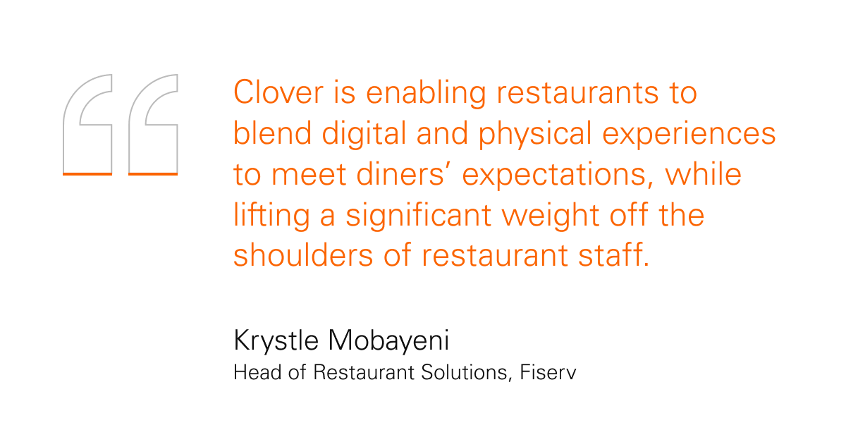 Fiserv is enabling restaurants to streamline operations and improve the customer experience with the new Clover Kiosk and an enhanced, 24-inch Clover Kitchen Display System. Learn more: fisv.co/3WjVfFt