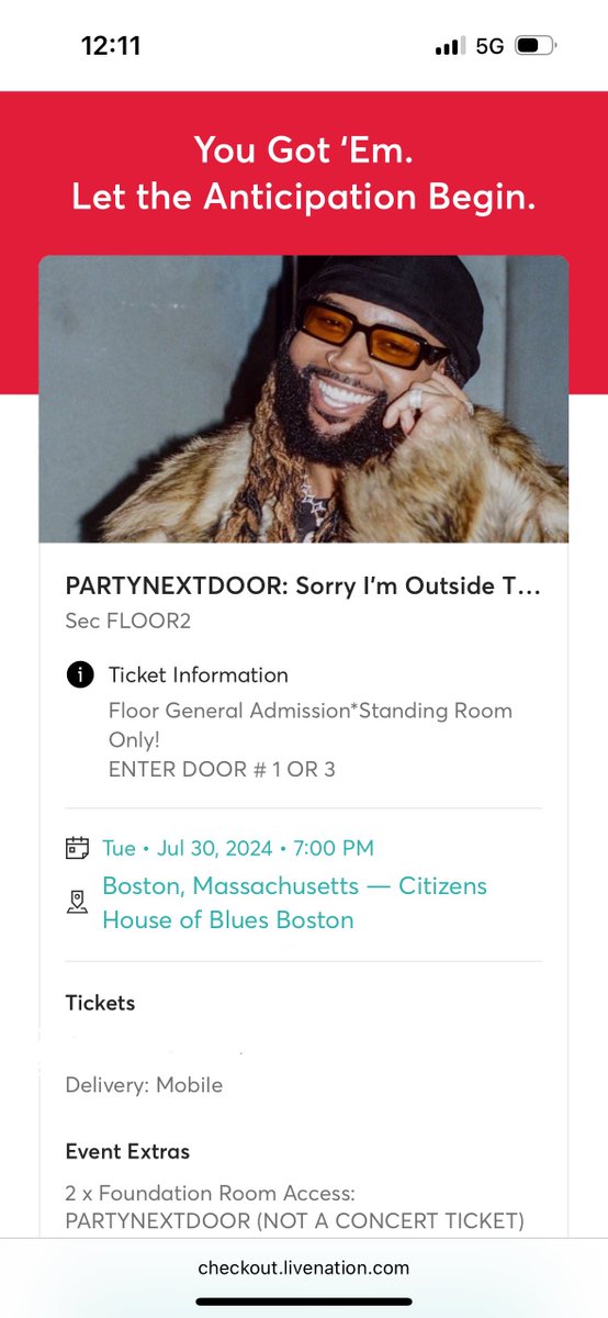 TheNikkiRosa's tweet photo. Got my @PartyNextDoor tickets 💋#pnd4 https://t.co/tlQnXPBDuH