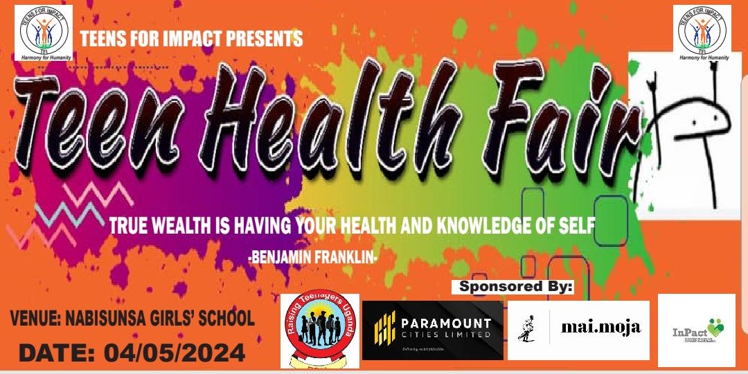 It's time to prioritize teen health Join @RaisingTeensUg2 at the #TeenHealthFair at Nabisunsa Girls School, where we're focusing on mental wellness and SRHR services. True wealth begins with a healthy mind and knowledge of self. #RTUat10