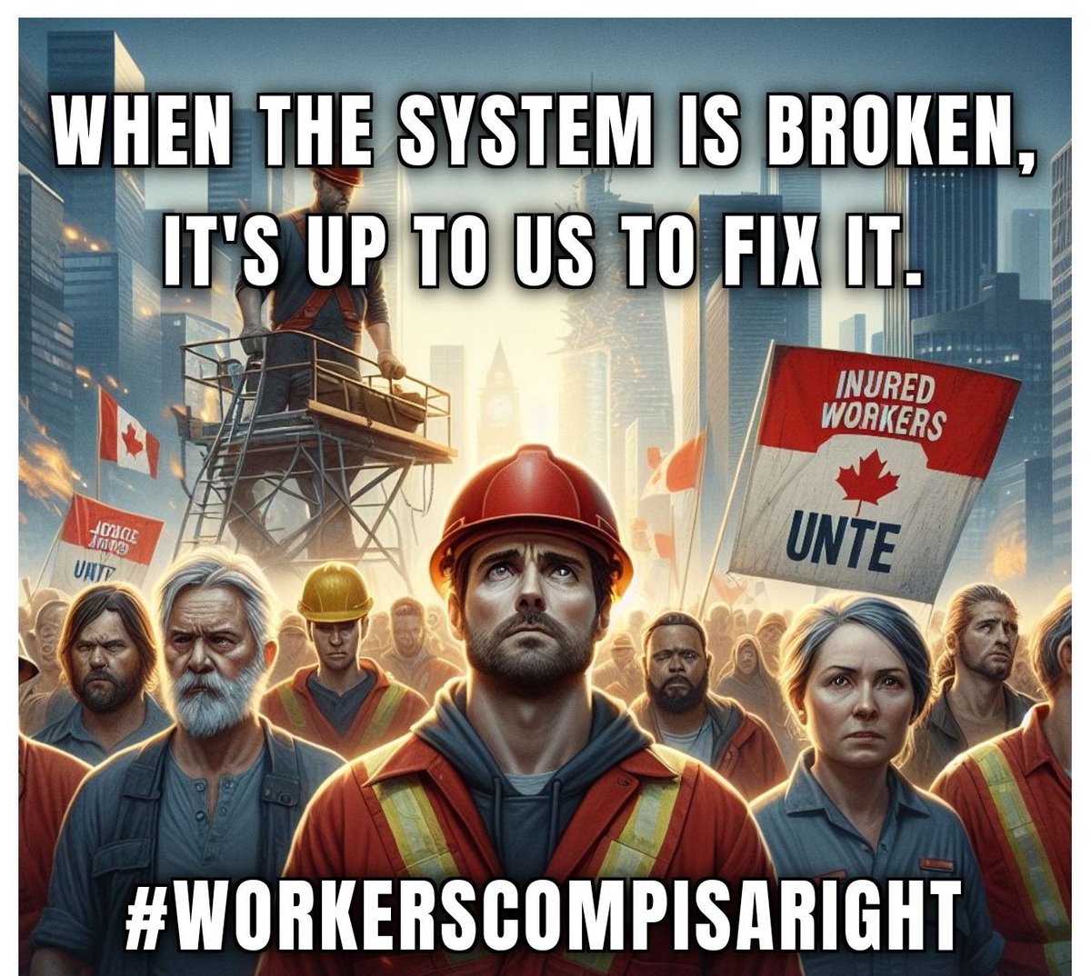 When the system is broken, it's up to us to fix it! #WorkersCompIsARight 
Let's raise our voices, demand change, and ensure that every worker receives the support and rights they deserve. Together, we can make a difference! #WorkersRights #FairTreatment
