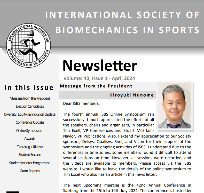 International Society of Biomechanics in Sports tweet media