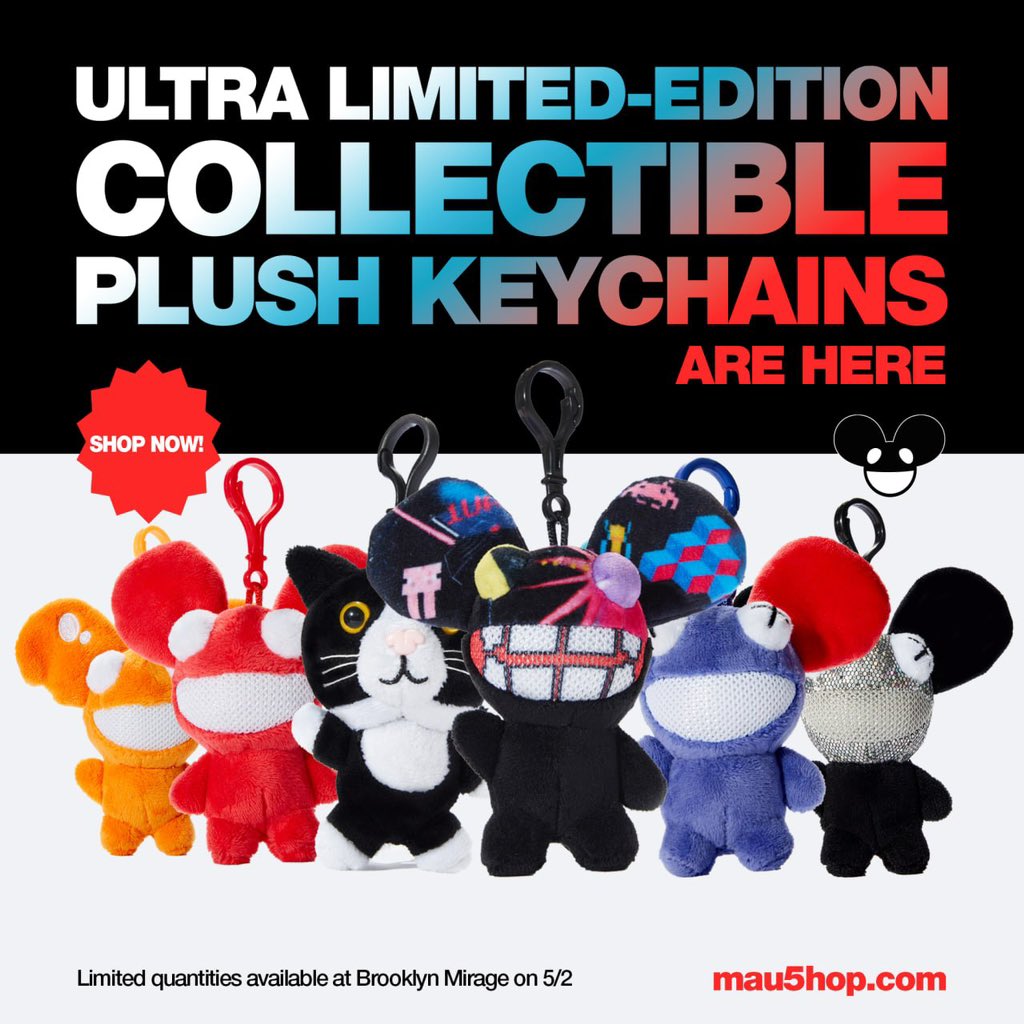 limited edition collectible keychains have landed at the @mau5hop :D mau5hop.com/products/colle…